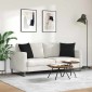 vidaXL Μαξιλάρι Καναπέ 2 pcs Μαύρο 45 x 45 cm ύφασμα
