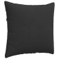 vidaXL Μαξιλάρι Καναπέ 2 pcs Μαύρο 45 x 45 cm ύφασμα