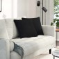 vidaXL Μαξιλάρι Καναπέ 2 pcs Μαύρο 45 x 45 cm ύφασμα