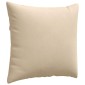 vidaXL Μαξιλάρι Καναπέ 2 pcs Κρεμ 45 x 45 cm ύφασμα