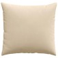 vidaXL Μαξιλάρι Καναπέ 2 pcs Κρεμ 45 x 45 cm ύφασμα