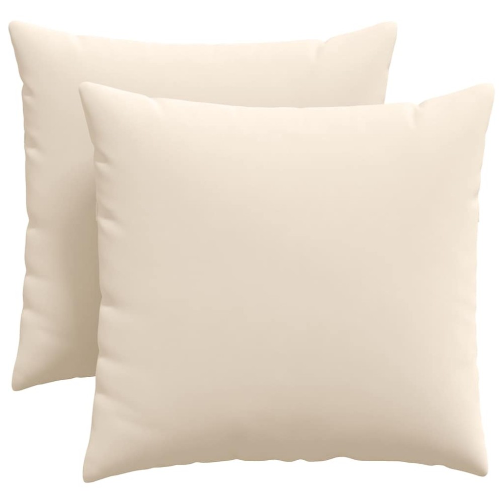 vidaXL Μαξιλάρι Καναπέ 2 pcs Μπεζ 45 x 45 cm ύφασμα