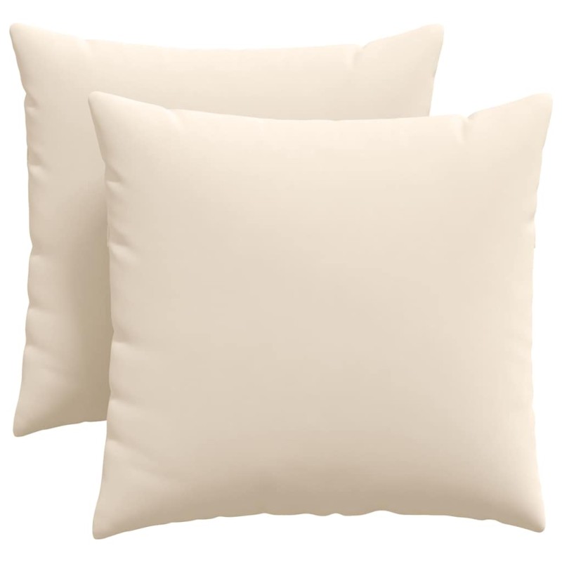 vidaXL Μαξιλάρι Καναπέ 2 pcs Μπεζ 45 x 45 cm ύφασμα