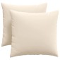 vidaXL Μαξιλάρι Καναπέ 2 pcs Μπεζ 45 x 45 cm ύφασμα