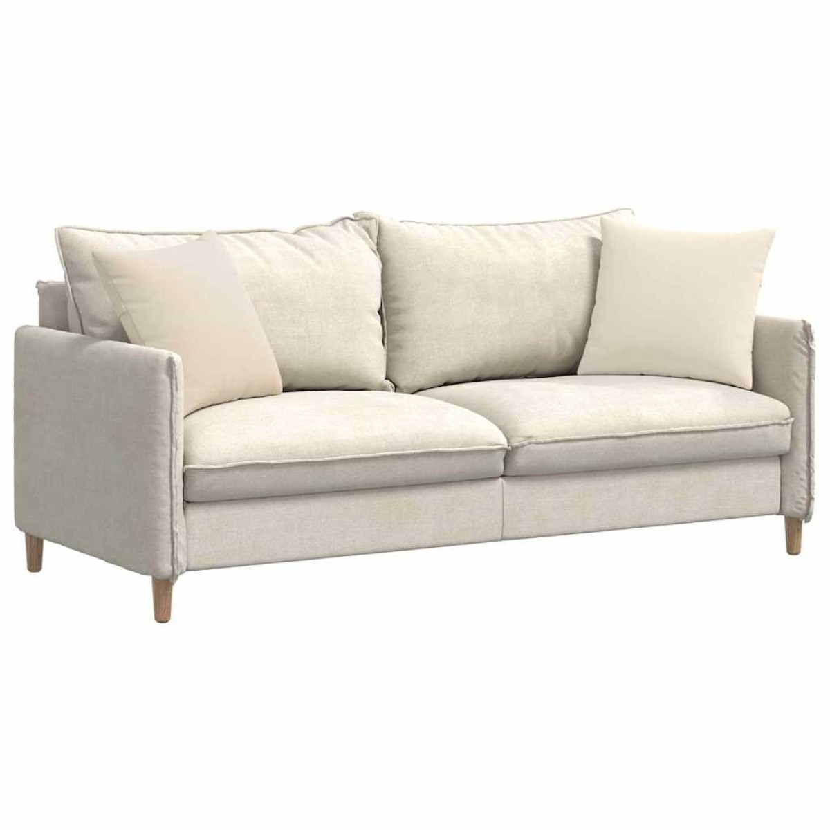 vidaXL Μαξιλάρι Καναπέ 2 pcs Μπεζ 45 x 45 cm ύφασμα