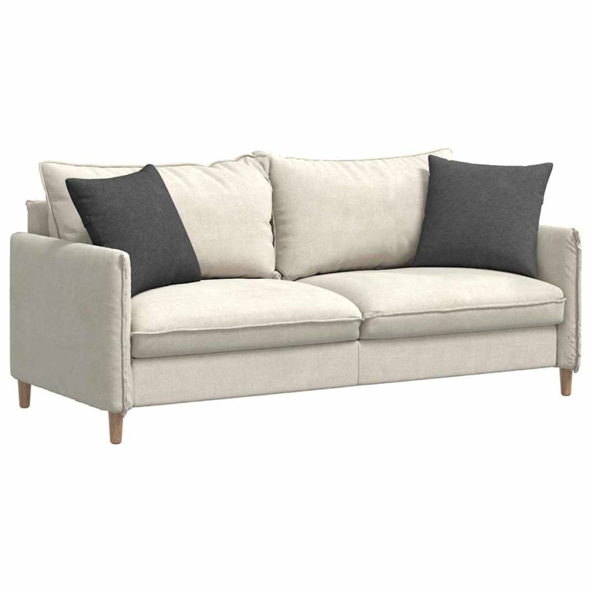 vidaXL Μαξιλάρι Καναπέ 2 pcs Σκούρο Γκρι 45 x 45 cm