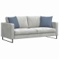 vidaXL Μαξιλάρι Καναπέ 2 pcs Μπλε 45 x 45 cm Υφασμάτινο Κορντουρά