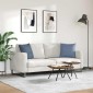 vidaXL Μαξιλάρι Καναπέ 2 pcs Μπλε 45 x 45 cm Υφασμάτινο Κορντουρά