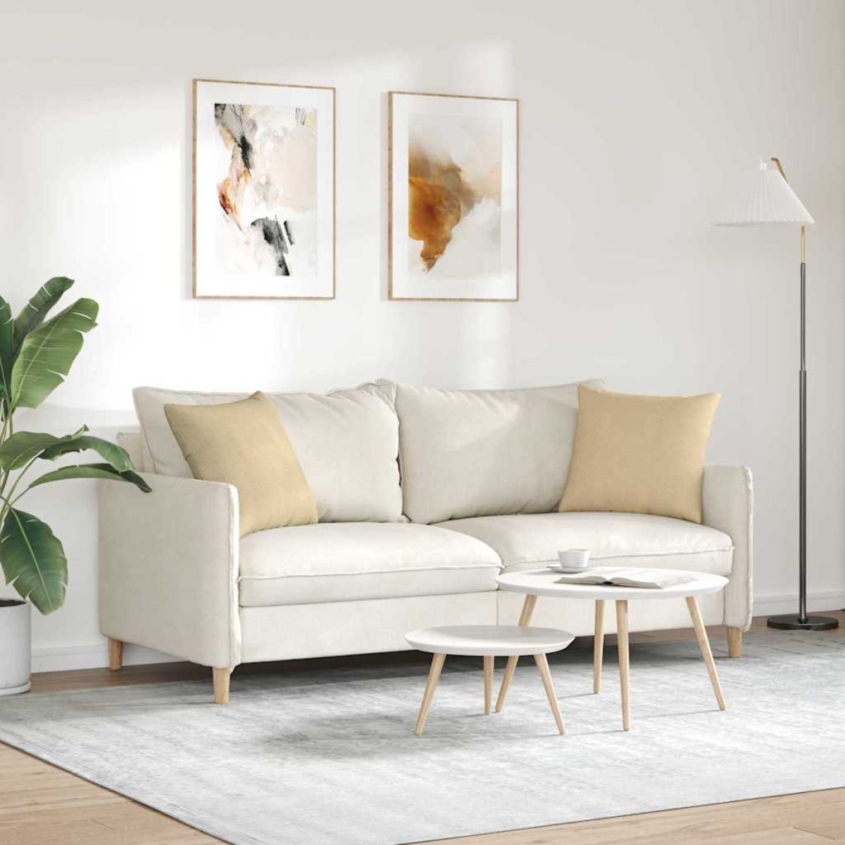 vidaXL Μαξιλάρι Καναπέ 2 pcs Γκρι Πράσινο 45 x 45 cm