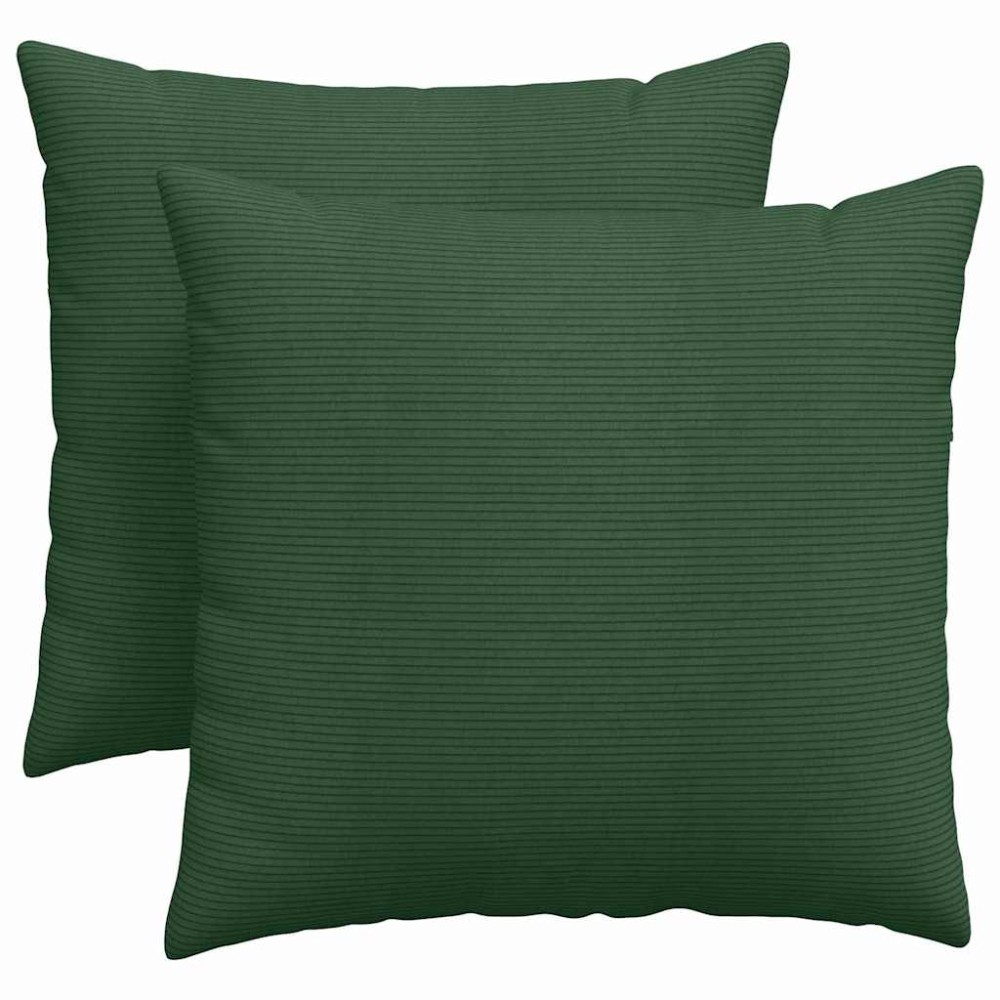 vidaXL Μαξιλάρι Καναπέ 2 pcs Σκούρο Πράσινο 45 x 45 cm