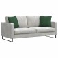 vidaXL Μαξιλάρι Καναπέ 2 pcs Σκούρο Πράσινο 45 x 45 cm