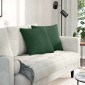 vidaXL Μαξιλάρι Καναπέ 2 pcs Σκούρο Πράσινο 45 x 45 cm