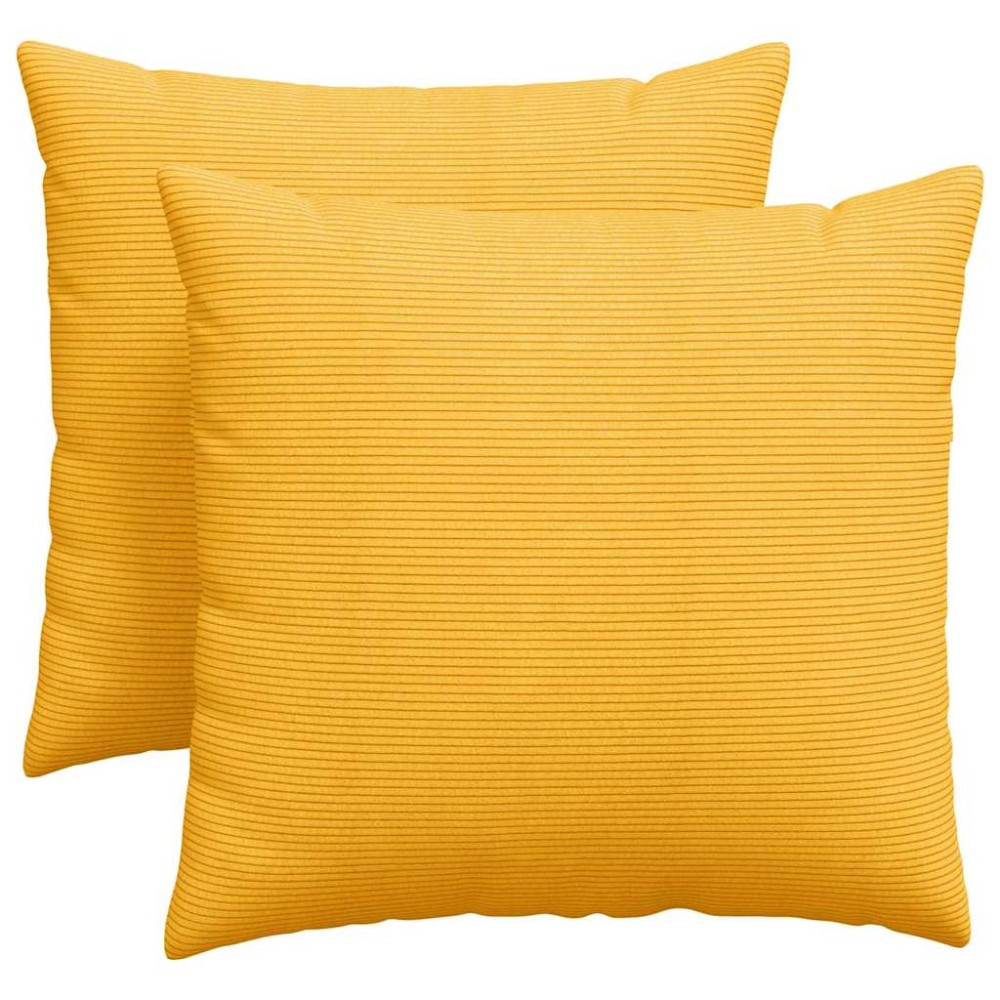 vidaXL Μαξιλάρι Καναπέ 2 pcs Απαλό Κίτρινο 45 x 45 cm