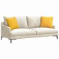 vidaXL Μαξιλάρι Καναπέ 2 pcs Απαλό Κίτρινο 45 x 45 cm