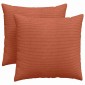 vidaXL Μαξιλάρι Καναπέ 2 pcs Κόκκινο Πορτοκαλί 45 x 45 cm