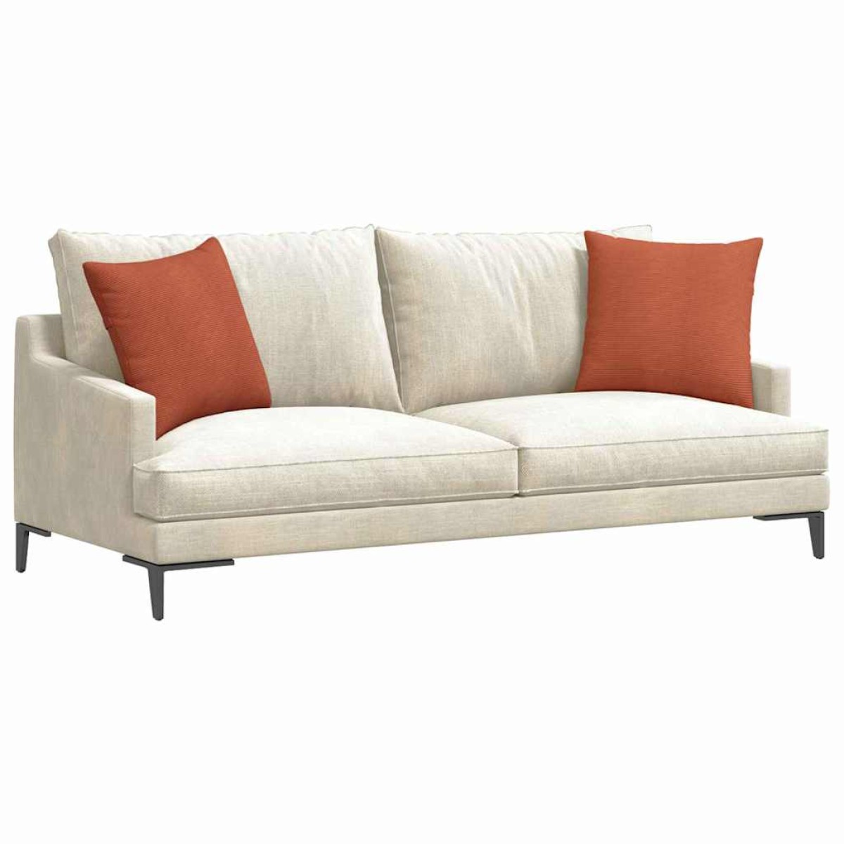 vidaXL Μαξιλάρι Καναπέ 2 pcs Κόκκινο Πορτοκαλί 45 x 45 cm