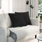 vidaXL Μαξιλάρι Καναπέ 2 τμχ. ύφασμα Μαύρο 50 x 50 cm