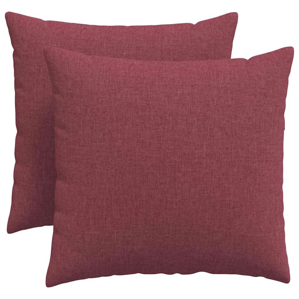 vidaXL Μαξιλάρι Καναπέ 2 τμχ. ύφασμα Κόκκινο 50 x 50 cm