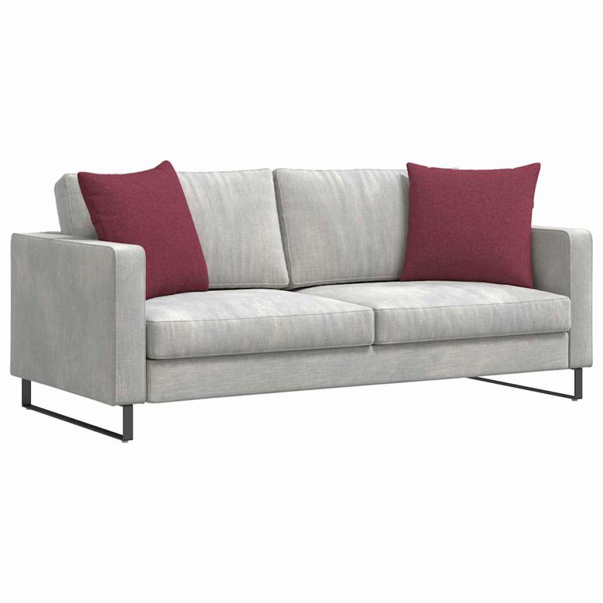 vidaXL Μαξιλάρι Καναπέ 2 τμχ. ύφασμα Κόκκινο 50 x 50 cm