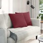 vidaXL Μαξιλάρι Καναπέ 2 τμχ. ύφασμα Κόκκινο 50 x 50 cm