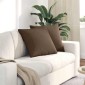 vidaXL Μαξιλάρι Καναπέ 2 τμχ. ύφασμα Καφέ 50 x 50 cm