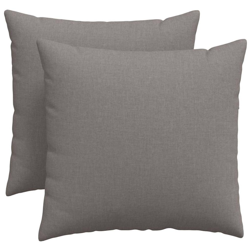 vidaXL Μαξιλάρι Καναπέ 2 τμχ. ύφασμα Taupe 50 x 50 cm