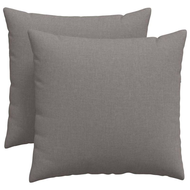 vidaXL Μαξιλάρι Καναπέ 2 τμχ. ύφασμα Taupe 50 x 50 cm