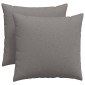 vidaXL Μαξιλάρι Καναπέ 2 τμχ. ύφασμα Taupe 50 x 50 cm