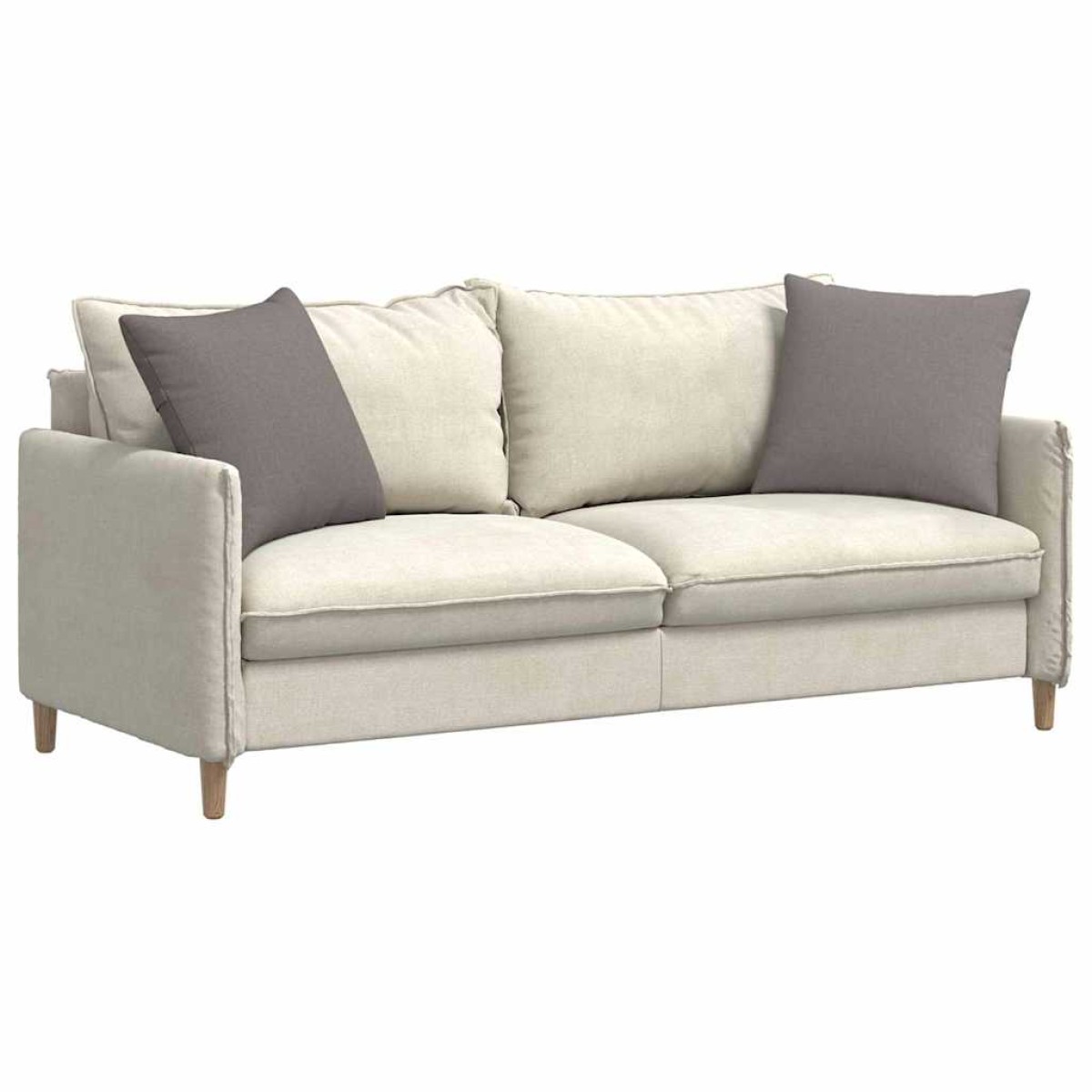 vidaXL Μαξιλάρι Καναπέ 2 τμχ. ύφασμα Taupe 50 x 50 cm