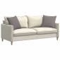 vidaXL Μαξιλάρι Καναπέ 2 τμχ. ύφασμα Taupe 50 x 50 cm