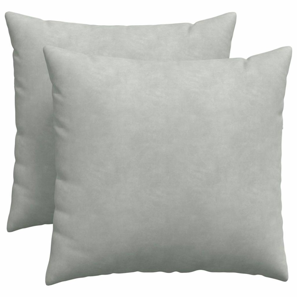 vidaXL Μαξιλάρι Καναπέ 2 pcs Ανοιχτό γκρι 50 x 50 cm