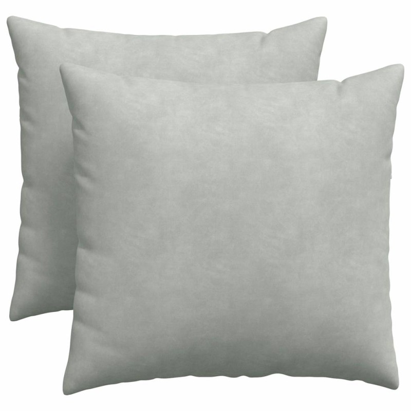 vidaXL Μαξιλάρι Καναπέ 2 pcs Ανοιχτό γκρι 50 x 50 cm