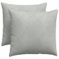 vidaXL Μαξιλάρι Καναπέ 2 pcs Ανοιχτό γκρι 50 x 50 cm