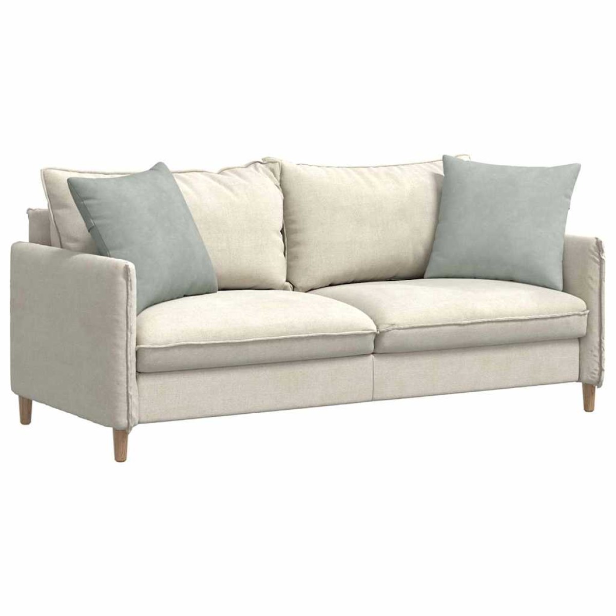 vidaXL Μαξιλάρι Καναπέ 2 pcs Ανοιχτό γκρι 50 x 50 cm
