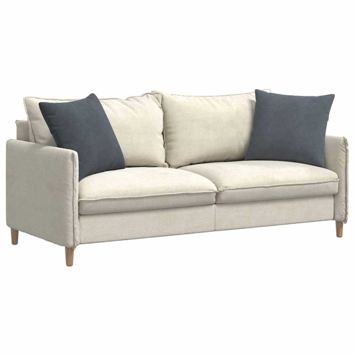 vidaXL Μαξιλάρι Καναπέ 2 pcs Σκούρο Γκρι 50 x 50 cm