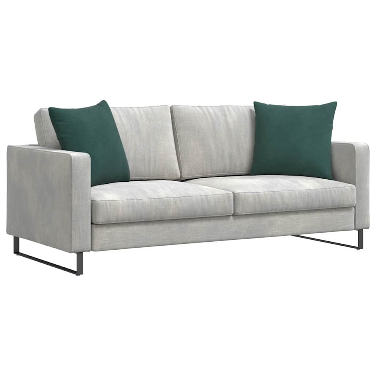 vidaXL Μαξιλάρι Καναπέ 2 pcs Σκούρο Πράσινο 50 x 50 cm