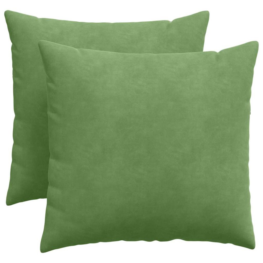 vidaXL Μαξιλάρι Καναπέ 2 pcs Ανοιχτό Πράσινο 50 x 50 cm