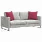 vidaXL Μαξιλάρι Καναπέ 2 pcs Κόκκινο 50 x 50 cm Υφασμάτινο Κορντουρά