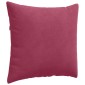 vidaXL Μαξιλάρι Καναπέ 2 pcs Κόκκινο 50 x 50 cm Υφασμάτινο Κορντουρά