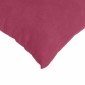 vidaXL Μαξιλάρι Καναπέ 2 pcs Κόκκινο 50 x 50 cm Υφασμάτινο Κορντουρά