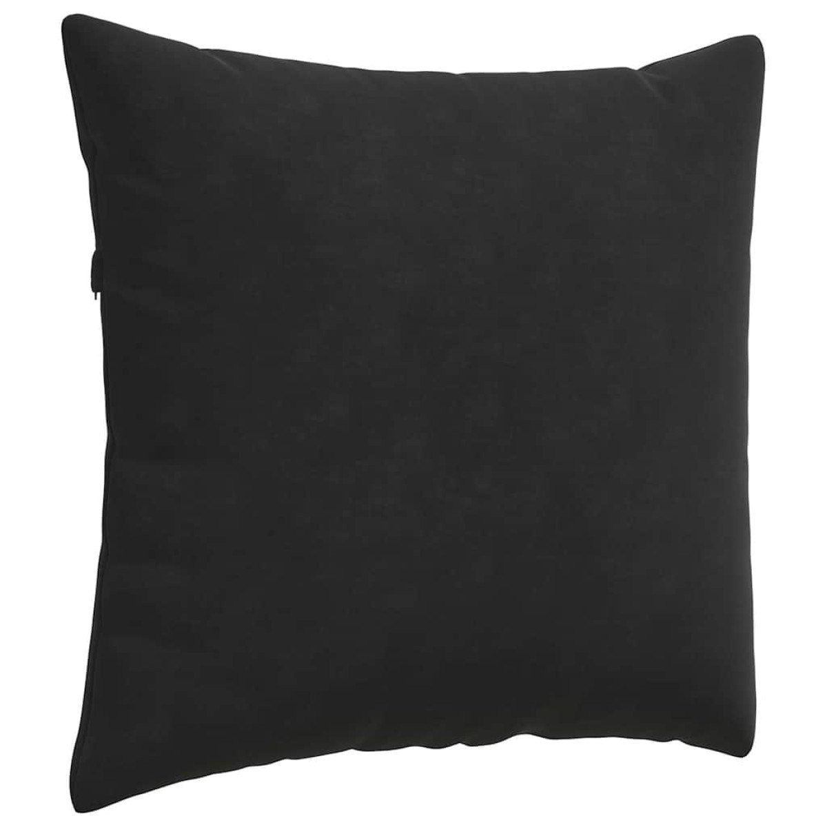 vidaXL Μαξιλάρι Καναπέ 2 pcs Μαύρο 50 x 50 cm Υφασμάτινο Κορντουρά