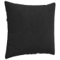 vidaXL Μαξιλάρι Καναπέ 2 pcs Μαύρο 50 x 50 cm Υφασμάτινο Κορντουρά