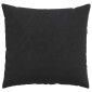 vidaXL Μαξιλάρι Καναπέ 2 pcs Μαύρο 50 x 50 cm Υφασμάτινο Κορντουρά