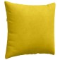 vidaXL Μαξιλάρι Καναπέ 2 pcs Κίτρινο 50 x 50 cm Υφασμάτινο Κορντουρά