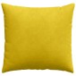 vidaXL Μαξιλάρι Καναπέ 2 pcs Κίτρινο 50 x 50 cm Υφασμάτινο Κορντουρά