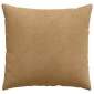 vidaXL Μαξιλάρι Καναπέ 2 pcs Καφέ 50 x 50 cm Υφασμάτινο Κορντουρά