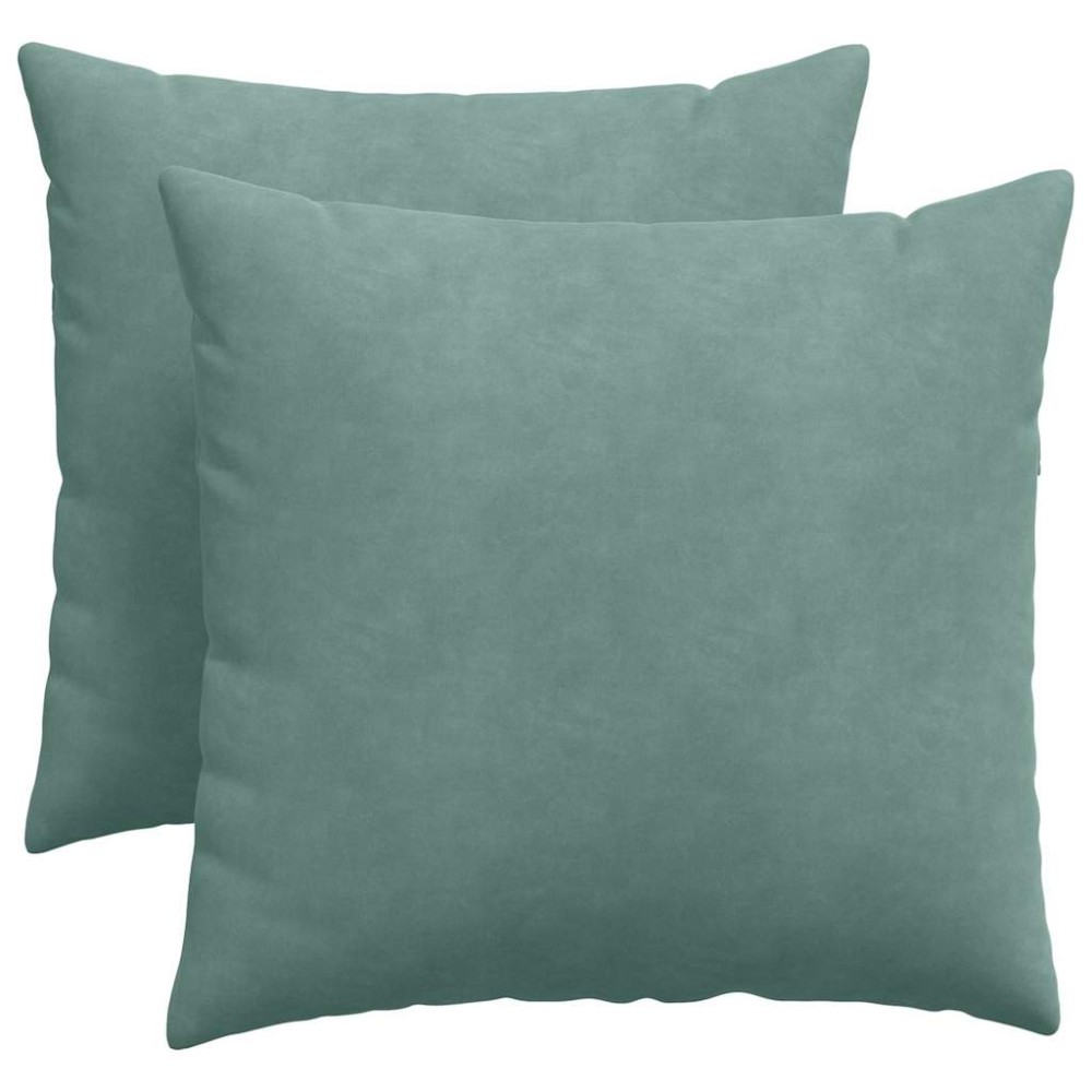 vidaXL Μαξιλάρι Καναπέ 2 pcs Θαλασσί 50 x 50 cm Υφασμάτινο Κορντουρά