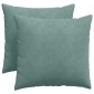 vidaXL Μαξιλάρι Καναπέ 2 pcs Θαλασσί 50 x 50 cm Υφασμάτινο Κορντουρά