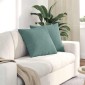 vidaXL Μαξιλάρι Καναπέ 2 pcs Θαλασσί 50 x 50 cm Υφασμάτινο Κορντουρά