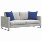 vidaXL Μαξιλάρι Καναπέ 2 pcs Μπλε Αστυνομίας 50 x 50 cm